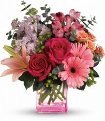 Teleflora's Painterly Pink Bouquet from Victor Mathis Florist in Louisville, KY